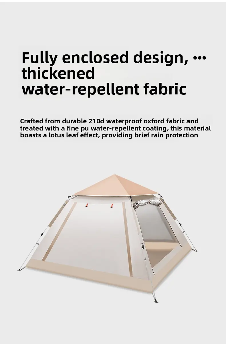 Portable Folding Automatic Instant-Opening Outdoor Tent, Rainproof & Sun-Protected Camping Gear For Wild Camping