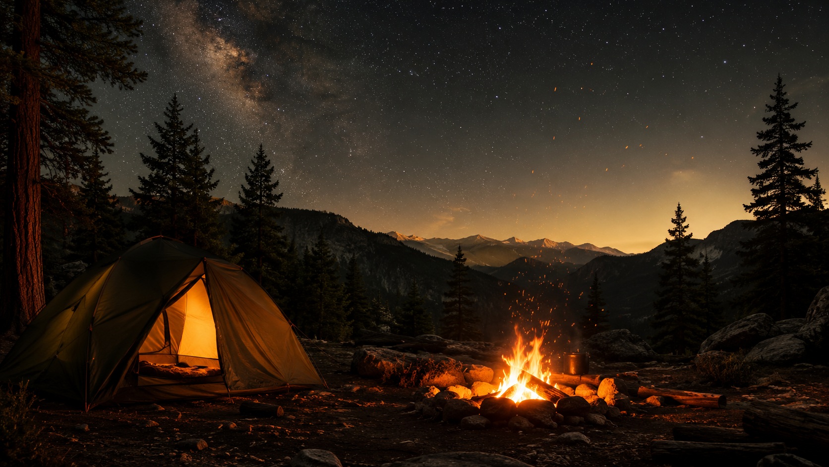 CampGlut – Lagerfeuer unter Sternenhimmel