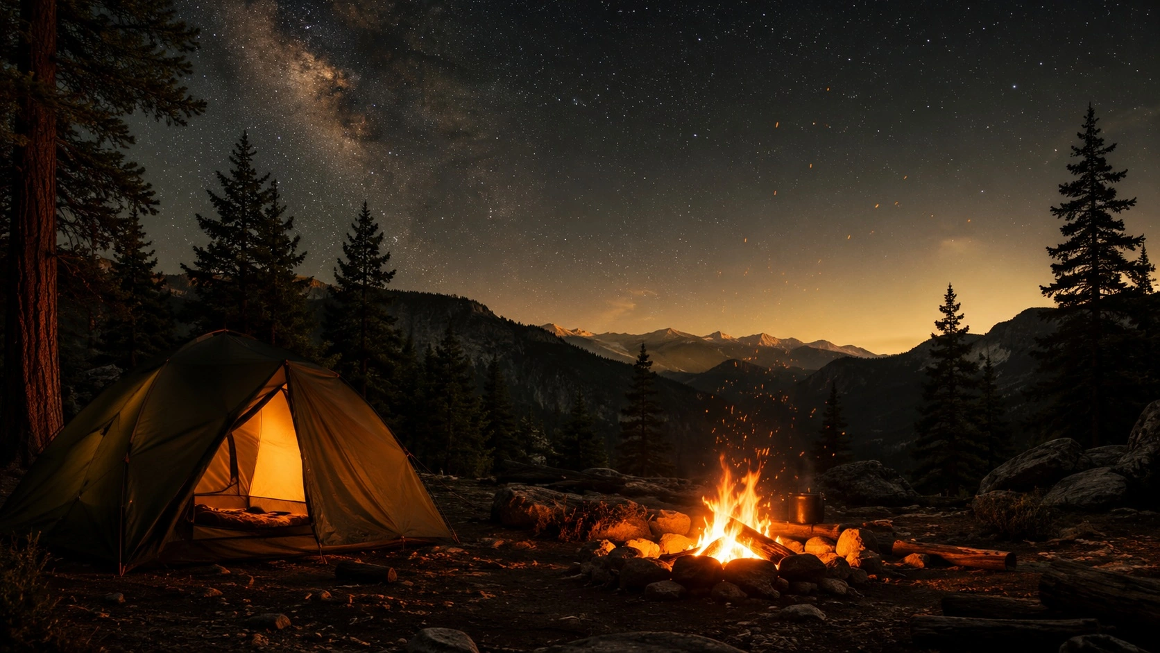 CampGlut – Lagerfeuer unter Sternenhimmel