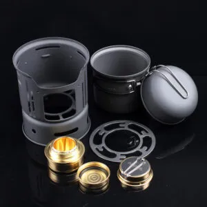 CampGlut Kleines Outdoor Camping Kochgeschirr Set