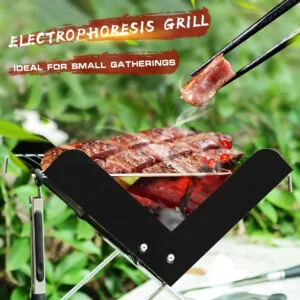 CampGlut BBQ Grill Klapp Edelstahl Tragbare Kleine Grill Grill Werkzeug BBQ Outdoor Camping Holzkohle Ofen BB