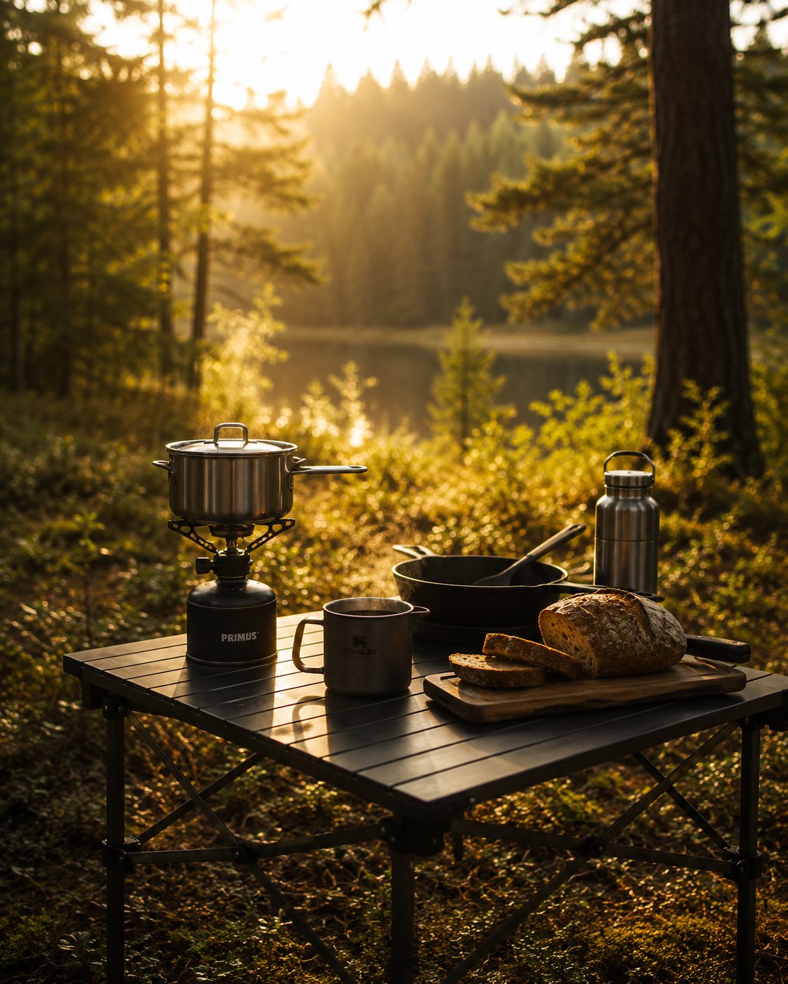 Outdoor-Küche am Campingplatz