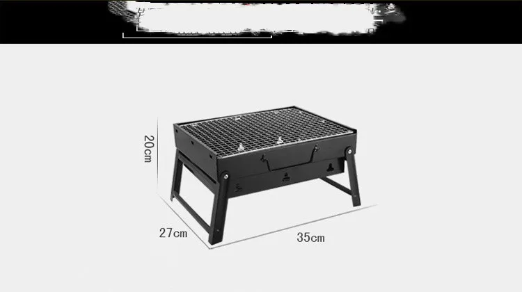 CampGlut Barbecue Großer Outdoor-Grill, tragbarer Holzkohlegrill, BBQ
