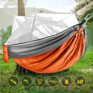 CampGlut Outdoor Camping Camping Hängematte mit Moskitonetz
