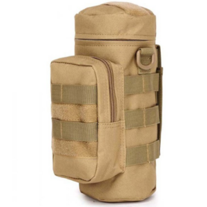 Outdoors Molle Water Bottle Pouch Tactical Gear Kettle Waist Shoulder Bag for Army Fans Climbing Cam