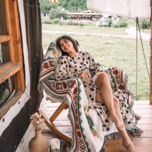 Wind Camping Rugs Outdoor Picknick Decke Nap Decke Bohemian Nap Decke