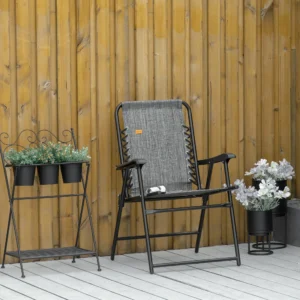CampGlut Klappstuhl Hängesitz für Camping und Outdoor.