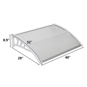 HT-100 X 80 Haushalt Tür- und Fenster-Regenabdeckung, transparente Platte & w...