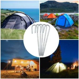 CampGlut schwere Stahl-Heringe für Camping-Zelte.