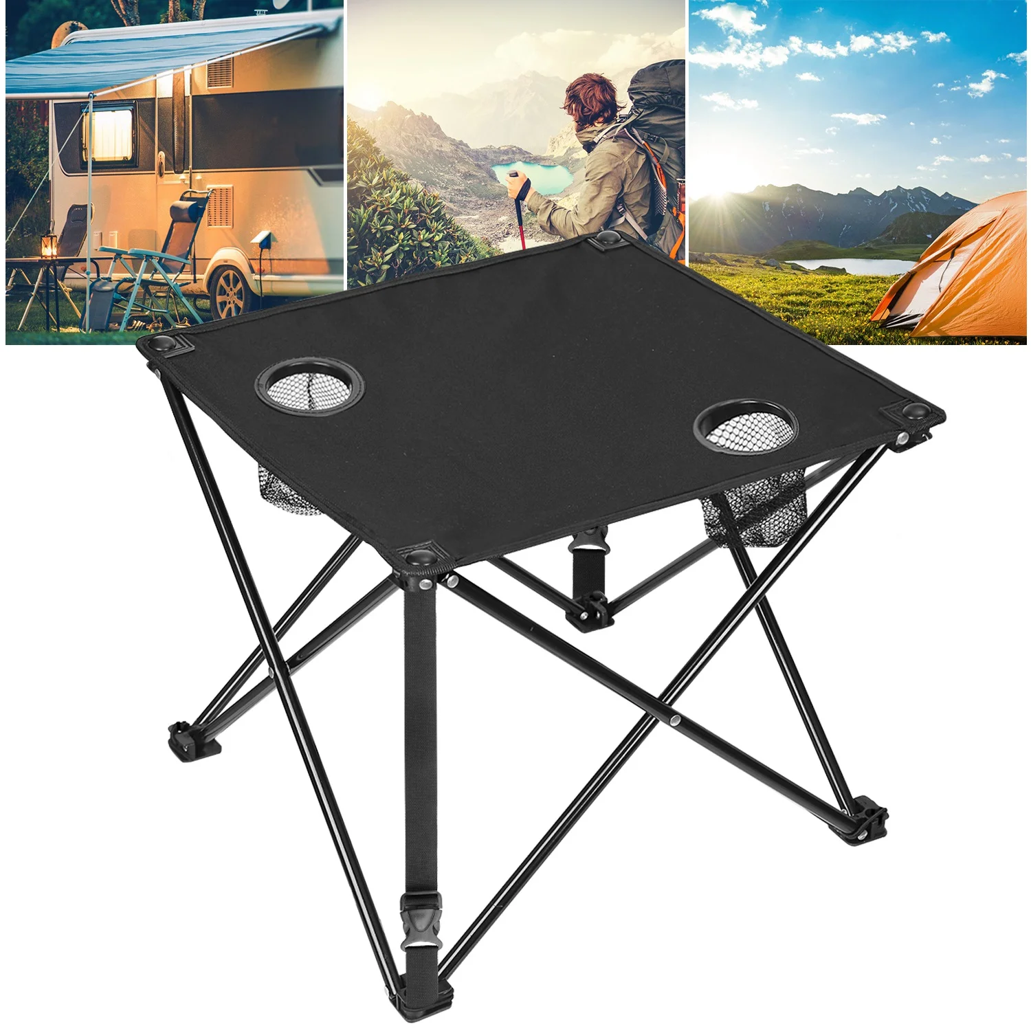 1-2 Stück faltbarer Campingtisch, tragbarer Picknicktisch, leichter Reisetisc... – Bild 18