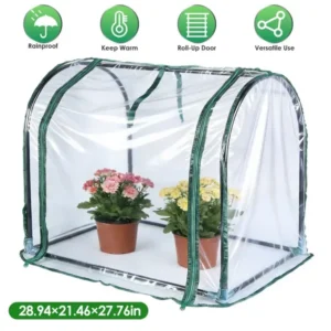 Tischgewächshaus Mini 73,5 x 54,5 x 70,5 cm, tragbar für Frühling, Indoor/Out...