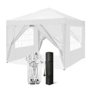 CampGlut faltbares 4-Punkt-Zelt für Outdoor-Schutz.