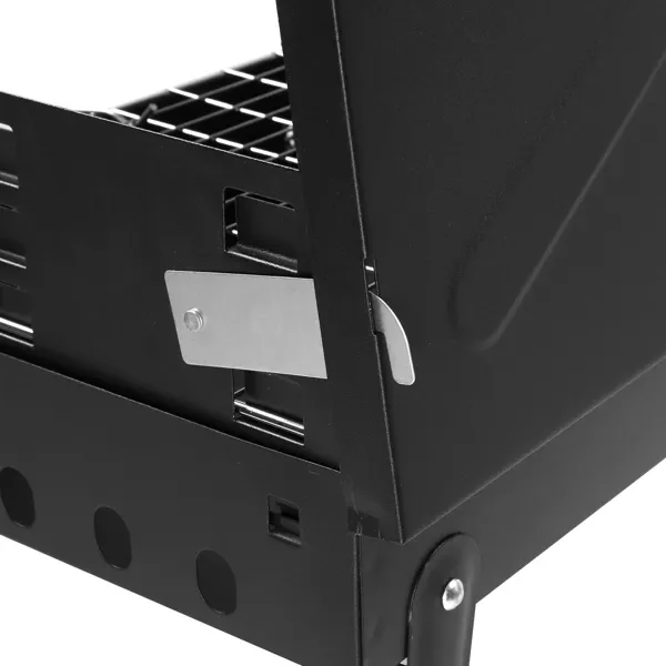 44x27x7cm Portable Square Charcoal Grill Black - Image 13