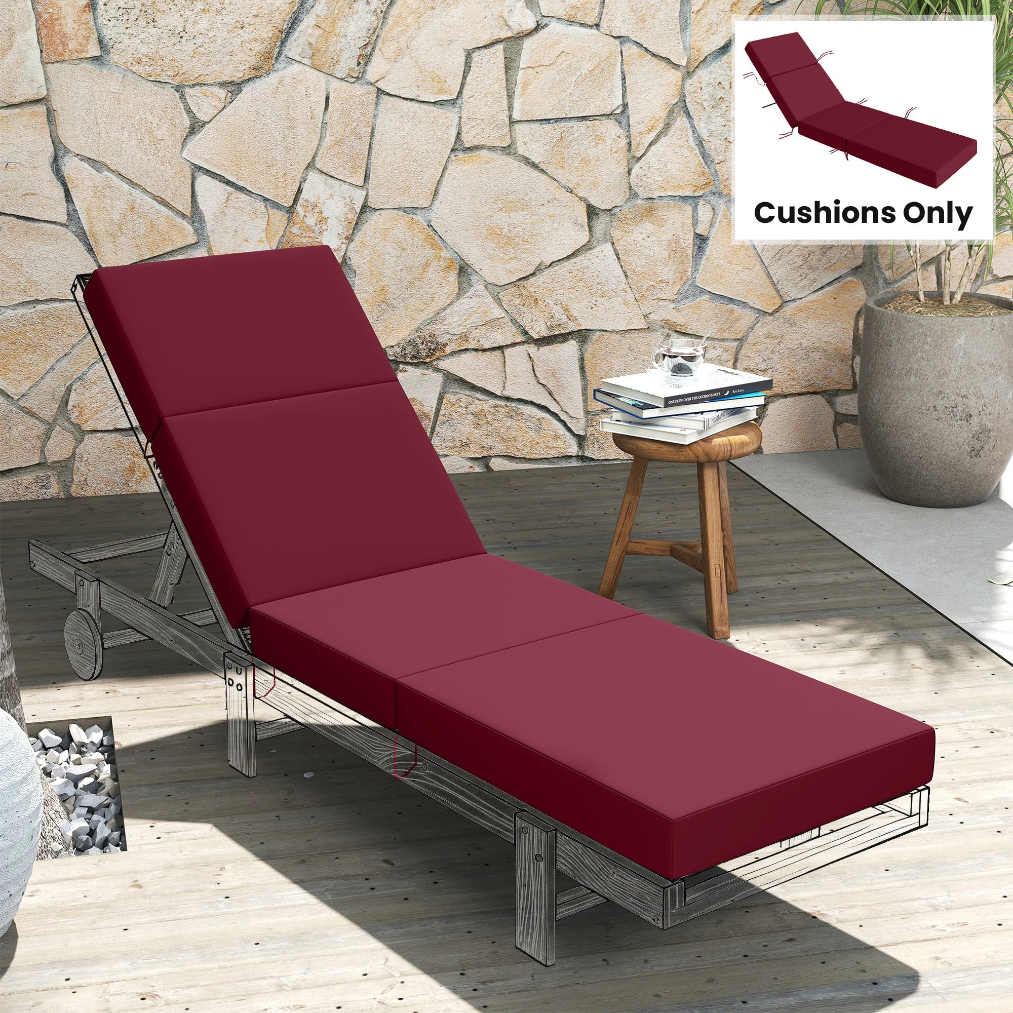 CampGlut bequeme Polsterauflage für Camping und Garten.