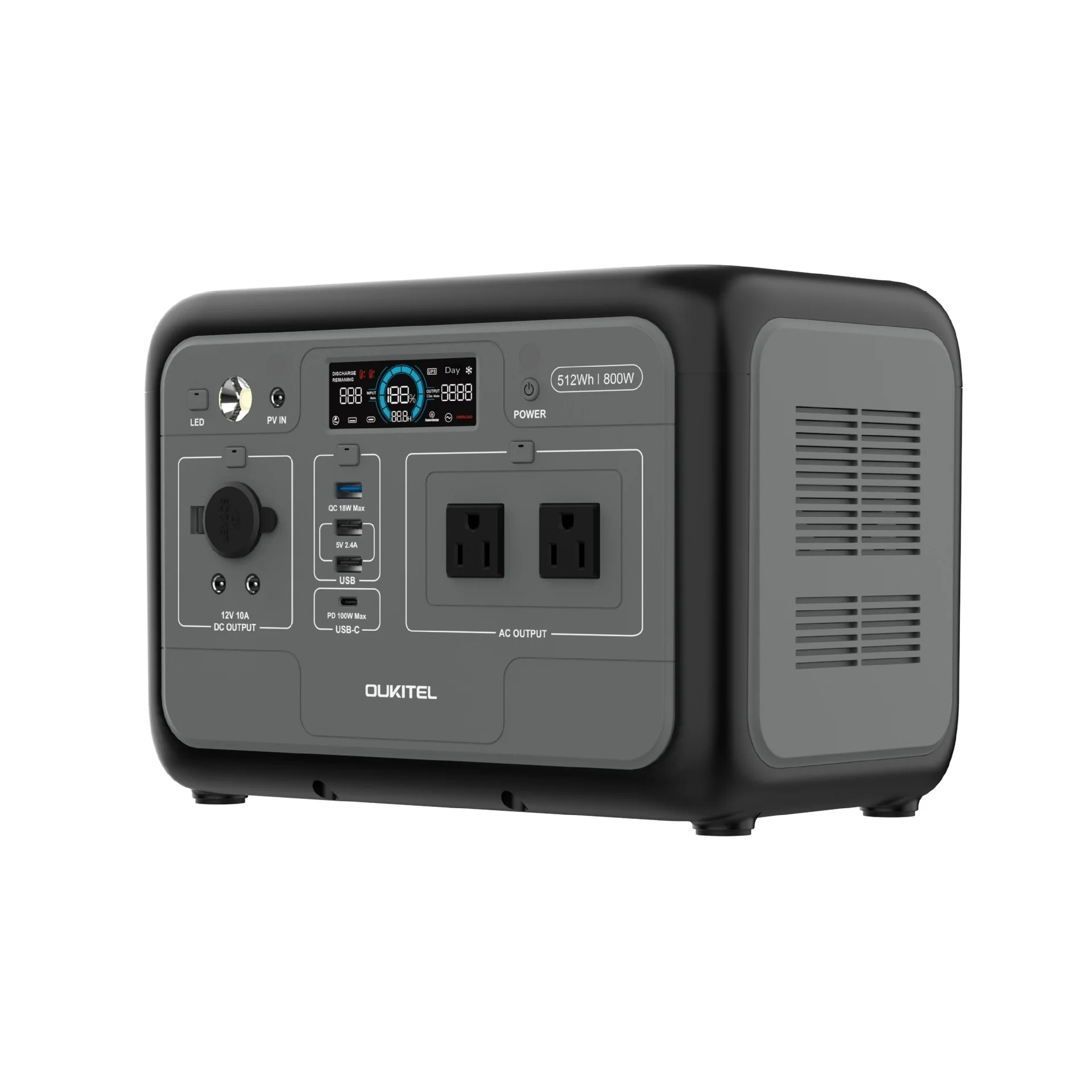 512 Wh Outdoor Power Station 800 W Portable Energy Storage for Camping - Imagen 4