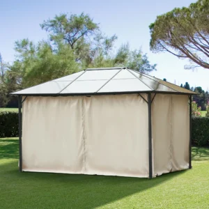 9.84 x 11.8 Gazebo Sidewall Set with Hooks/C-Rings