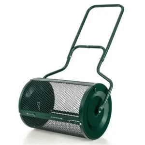 24-Zoll Metallgitter-Kompoststreuer, 2,7 Kubikfuß, rostfrei, für Torf/Erde/Sand