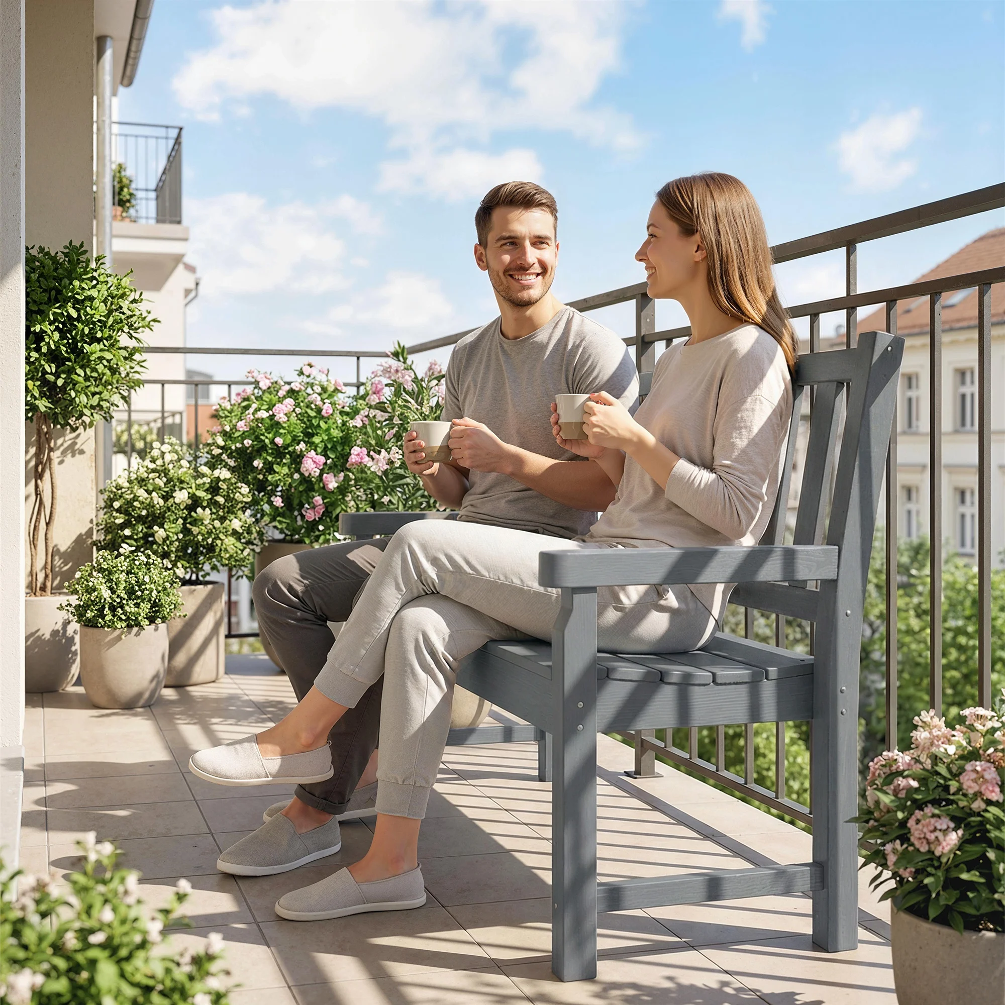 CampGlut 2-Personen-Bank für Outdoor-Entspannung.
