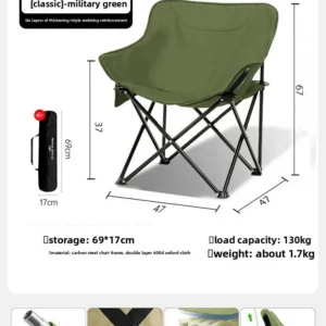 Tragbare Mondstühle für Camping, Angeln und Picknick