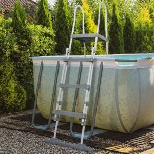 CampGlut 70-Zoll Poolleiter für oberirdische Schwimmbecken im Außenbereich.