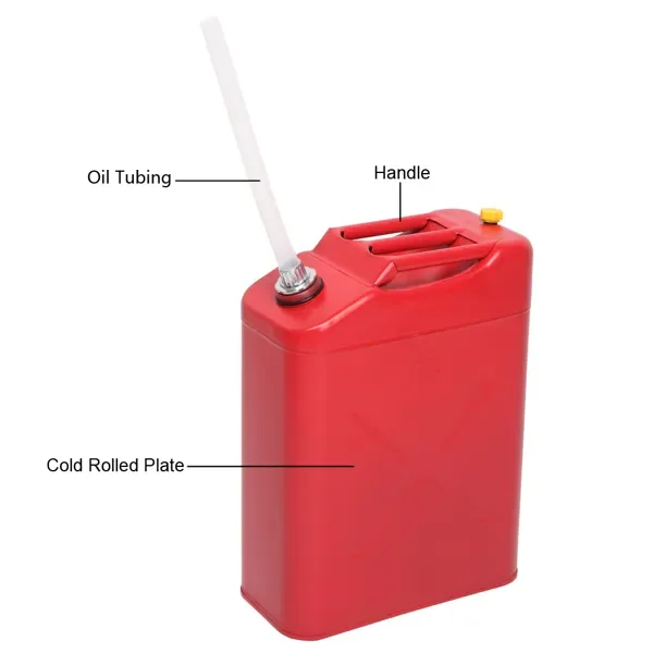 CampGlut zwei 20L Kaltwalzblech-Kanister rot für Outdoor
