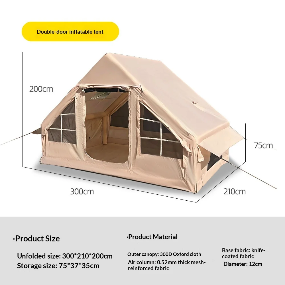 CampGlut Aufgebautes Campingzelt für Outdoor-Abenteuer.