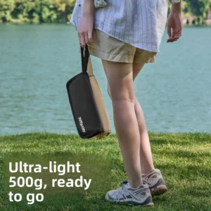 CampGlut Ultra-light Folding Stool im Outdoor-Einsatz.