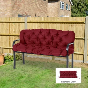 59x38 cm getuftetes Sitzkissen für 3-Sitzer, Outdoor, Weinschwingstuhl, Terrasse