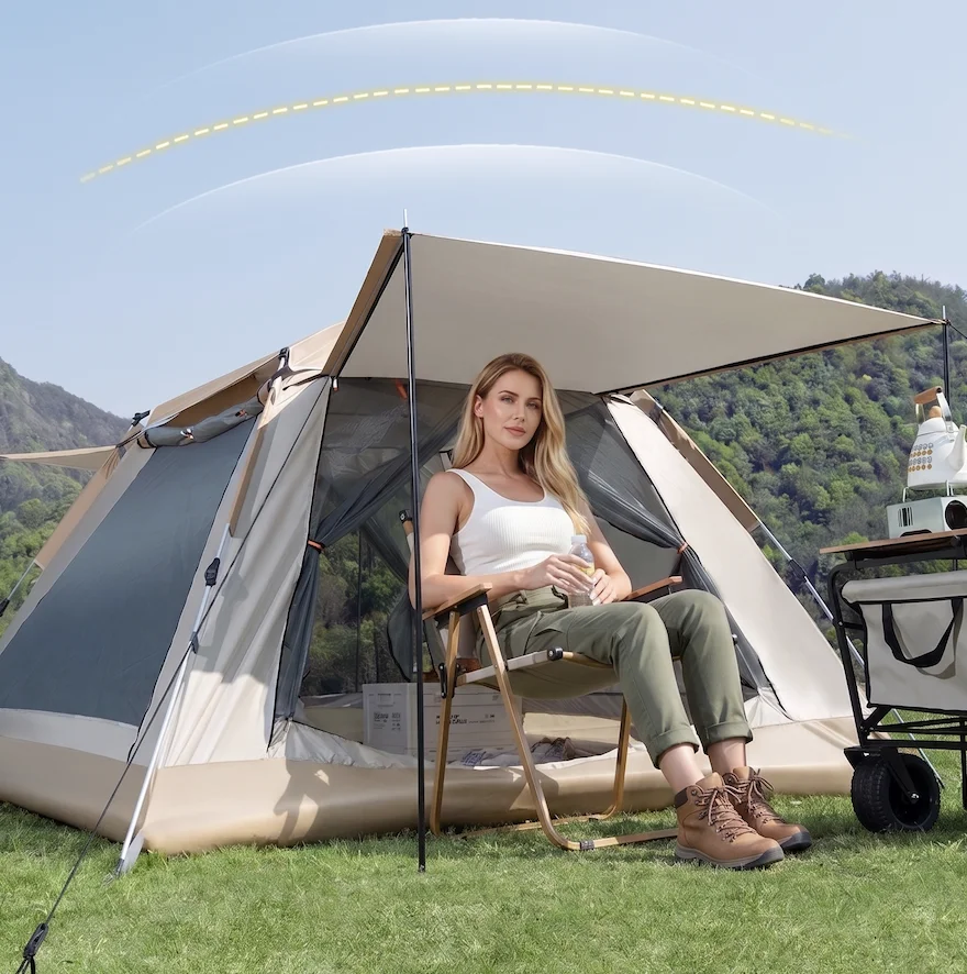 CampGlut Tragbares Schnellaufbau-Zelt für Outdoor.