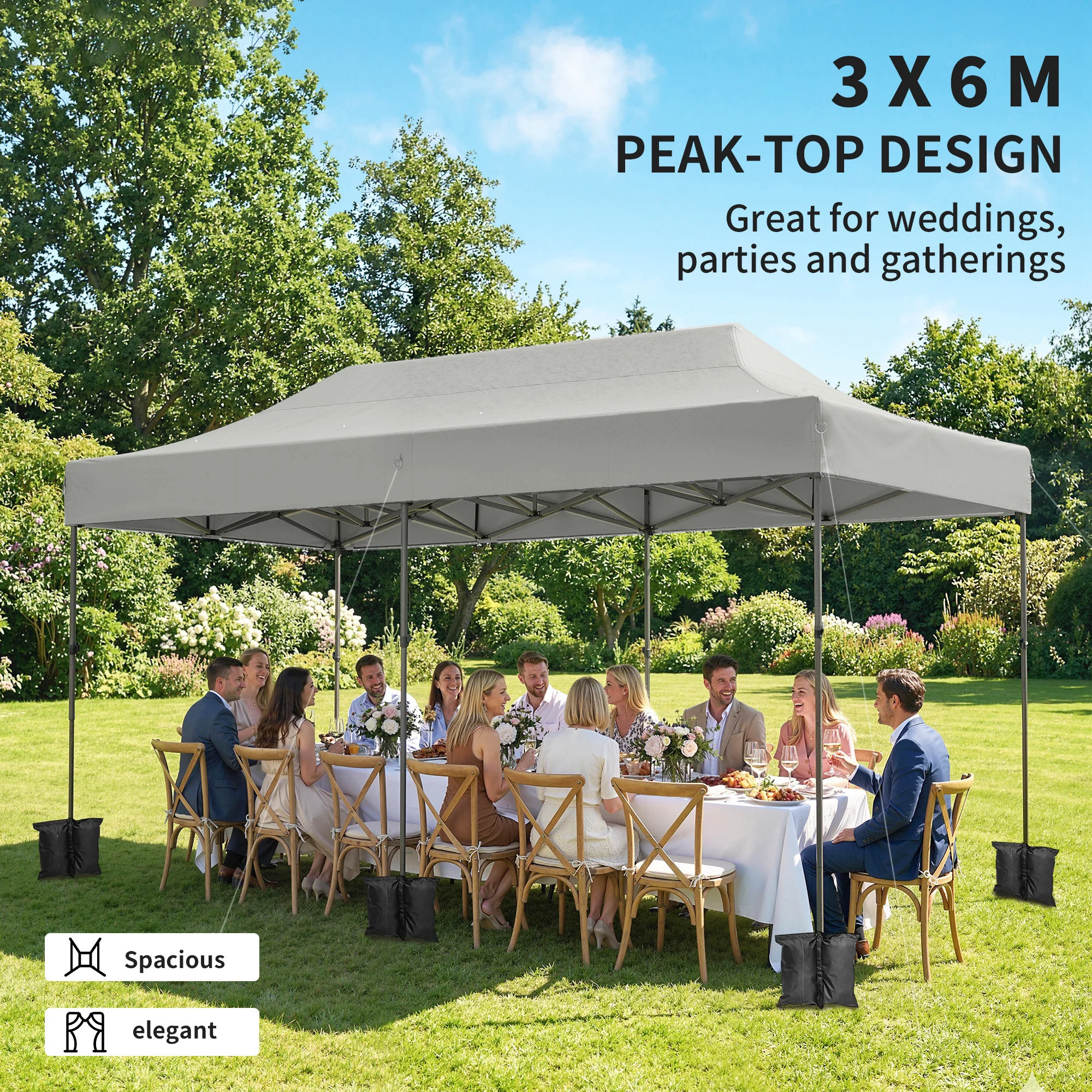 CampGlut 10x20 Pop-Up-Überdachung für Outdoor.