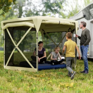 CampGlut 11x11ft Pop-Up Garten Pavillon mit abnehmbarem Dach.