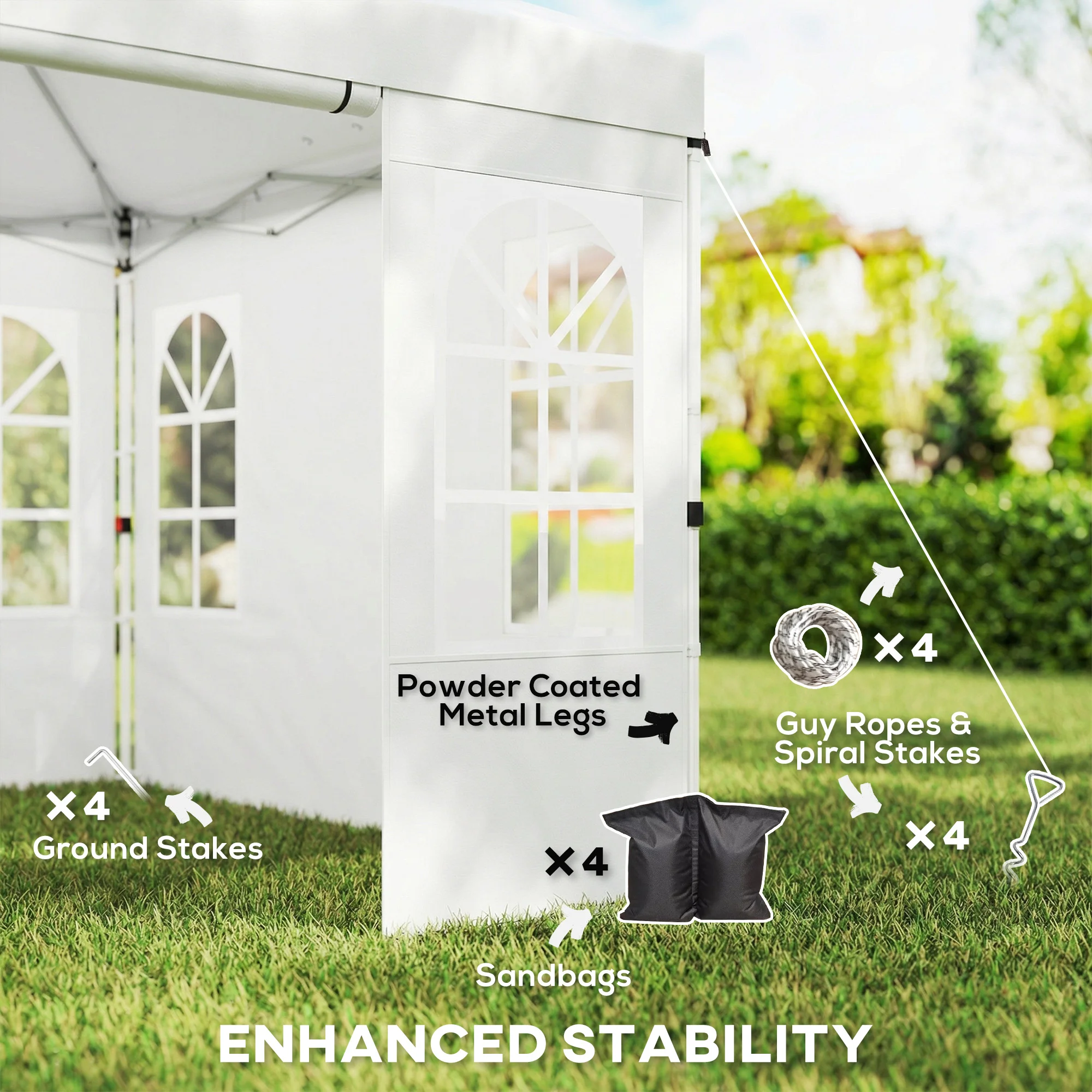 CampGlut 9,6x9,6 ft Sonnenschutz für Outdoor-Events