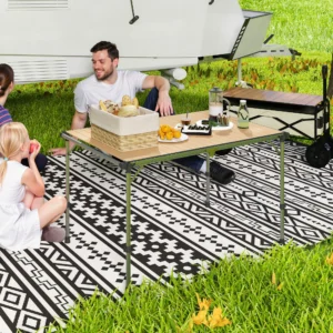 Klappbarer Campingtisch, höhenverstellbarer Alutisch, tragbar für Picknick, S...