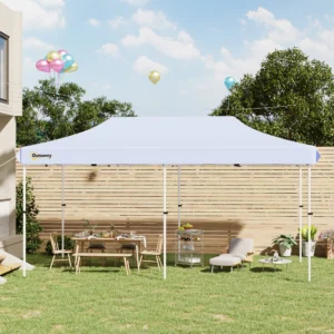 10x20 Alu-Pop-Up-Pavillon, verstärkte Rohre, mit Rolltasche, 2-stufig höhenve...