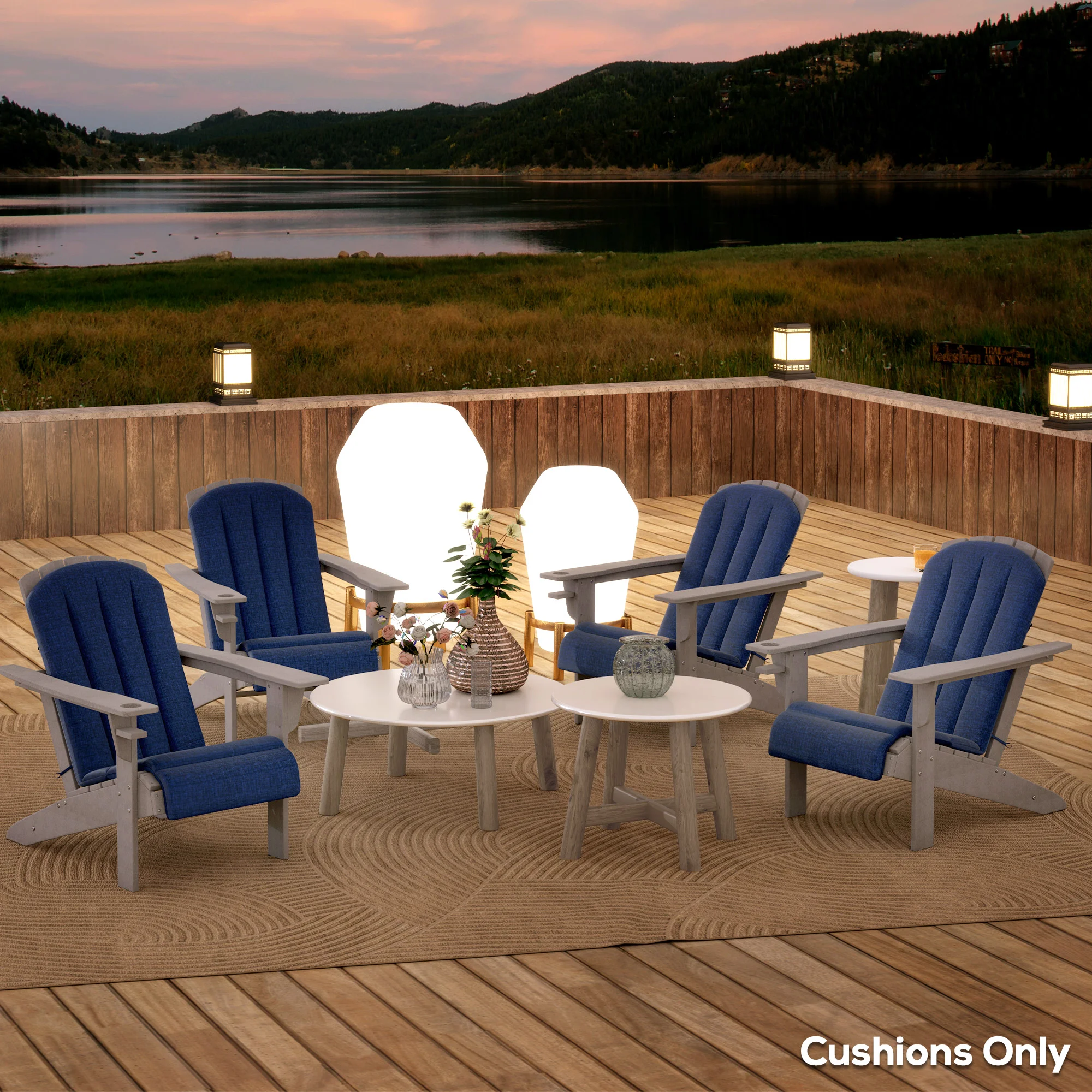 Set of 4 Outdoor Chair Cushions – Bild 8