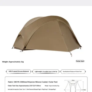 CampGlut Ein-Personen-Zelt für Outdoor-Abenteuer