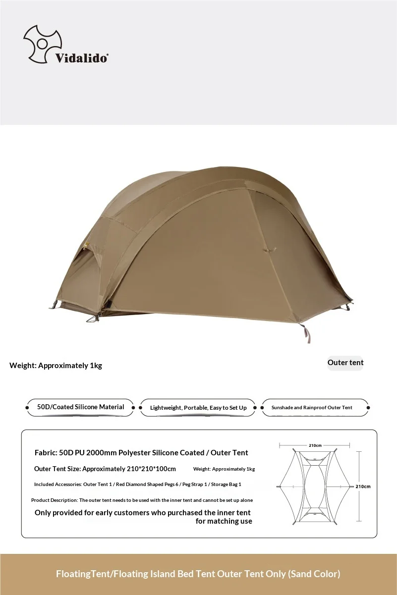 CampGlut Ein-Personen-Zelt für Outdoor-Abenteuer