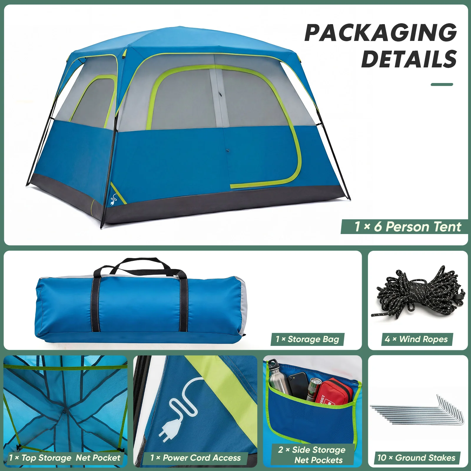 CampGlut Zeltaufbau Schritt-für-Schritt im Outdoor-Gelände.