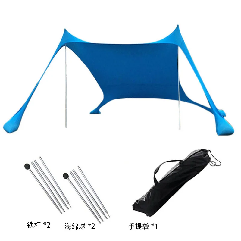 Tragbare Outdoor-Strand-Lycra-Sonnenschutzplane – Bild 4