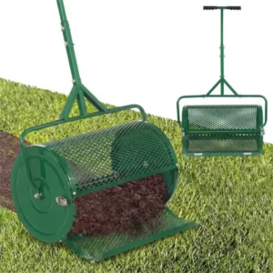 24" Rasen-Topdressing-Streuer mit 0,75"×0,5" Sieb, Kompoststreuer für Erde, S...