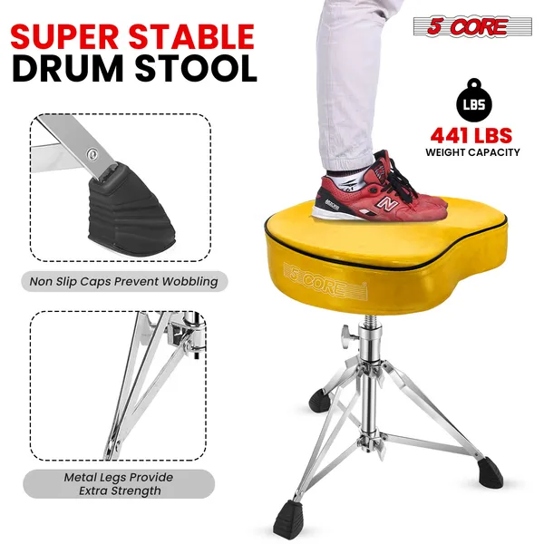 CampGlut Drum Throne stabiler Hocker für Campingplätze.