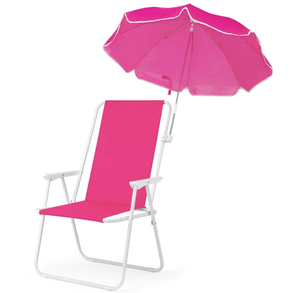 CampGlut Outdoor Sessel, Schirm verstellbar, Camping-Zubehoer.