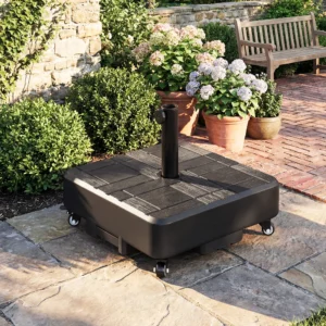 Terrassenschirmständer mit Rollen für 1,5"/1,9" Stangen