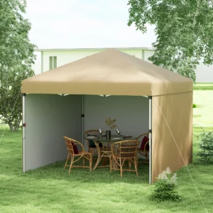 10 x 10 Pop-Up-Pavillon mit Seitenwänden, Gewichtstaschen und Tragetasche, hö...