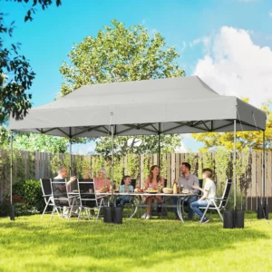 CampGlut 10x20 Pop-Up-Zelt für Outdoor-Events und Camping.