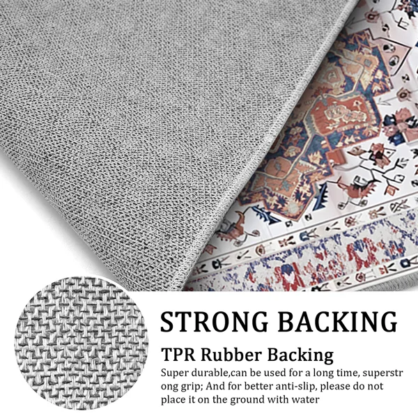 Boho Kitchen Runner Set 3-Piece, Non-Slip, Washable, Thick, for Hallway, Laundry,... – Image 3