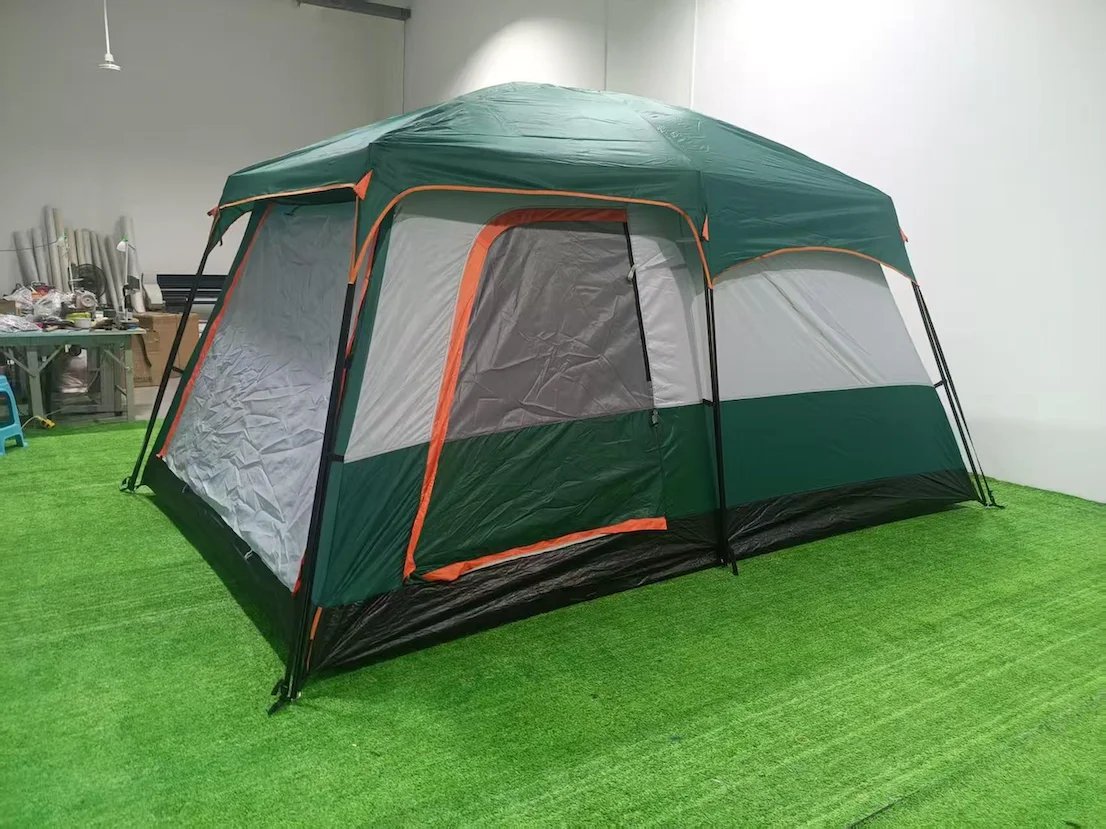 Portable Outdoor Tent with Two Bedrooms and a Hall, Sun- and Weather-Resistant - Image 3