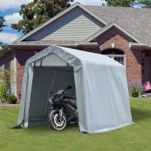 6 x 8 Carport Tragbare Garage, Schwerlast-Zelt, UV-beständige PE-Abdeckung, D...