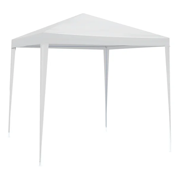 CampGlut Partypavillon 6,5x6,5FT aufgestellt im Garten.