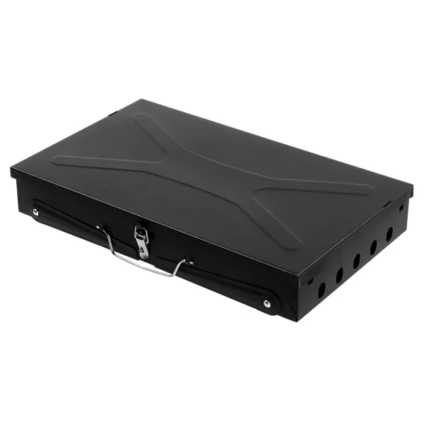 44x27x7cm Portable Square Charcoal Grill Black - Image 7